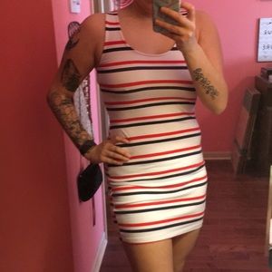 Red, white and blue dress